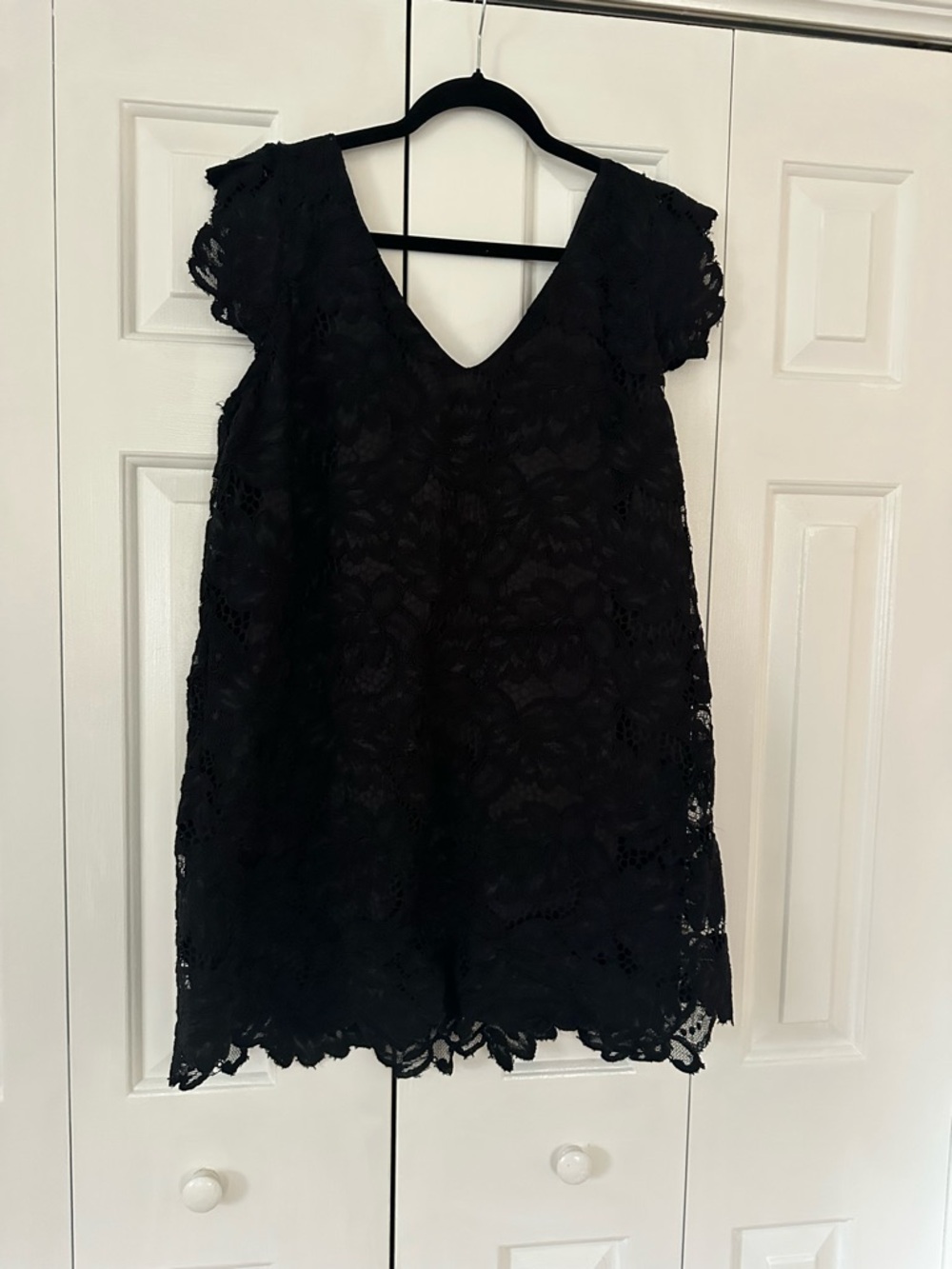 BB Dakota Black Lace Mini Dress